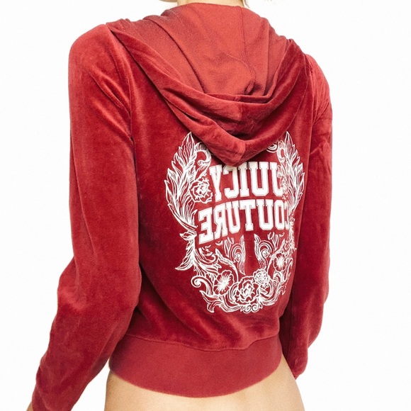 JUICY COUTURE VELOUR HOODIE - Picture 1 of 3